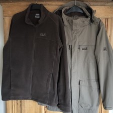 3 in 1 Jack Wolfskin Outdoor-Jacke inkl. Fleecejacke * Gr. XL - braun