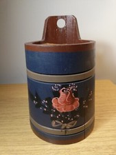 Holzbottich Holzfass Holzvase