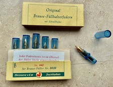 SHOPRETOURE!  Vintage BRAUSE Federn für Füller #3030 (6 Stück)