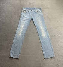 DIESEL Herren Jeans SAFADO Hose W32 L34 Regular Slim Straight 24320 Blau Denim