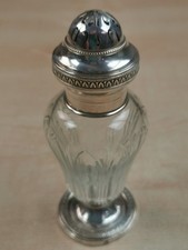 Silber 925 Zuckerstreuer Christalglas T7604