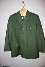 alte grüne Polizeiuniform POK 2 Sterne silber Gr: 26 mit Hemd Krawatte Sachsen