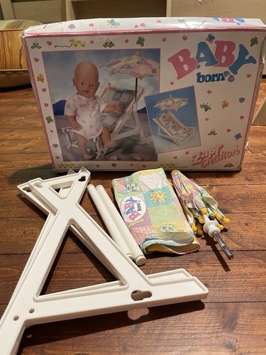 Baby born liegestuhl mit - baby, born-liegestuhl