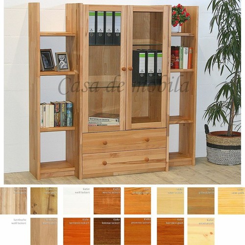 Massivholz vitrinenschrank - massivholz,