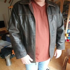 Lederjacke Herren gebraucht, braun, schwer