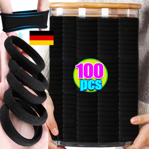 100x haargummi schwarz - 50-100x,
