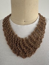 Damen Statement Halskette Gold