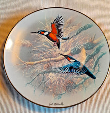 Rosenthal Porzellan-Wandteller - Eisvögel - Rosenthal Classic 1992