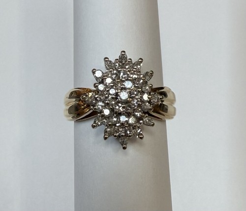 14kt massiv gelbgold ct - 0,35,