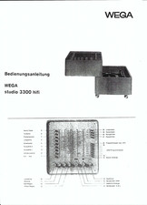 Wega Bedienungsanleitung user manual für Stereo-Bar studio 3300 hifi Copy