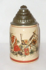 Alter Reservistenkrug Husaren rote Attila Uniform Krug von Zieten ? Garde Berlin