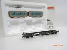 Märklin H0 47441 Taschenwagen HUPAC mit BDF Wechselbrücken in OVP LE8989