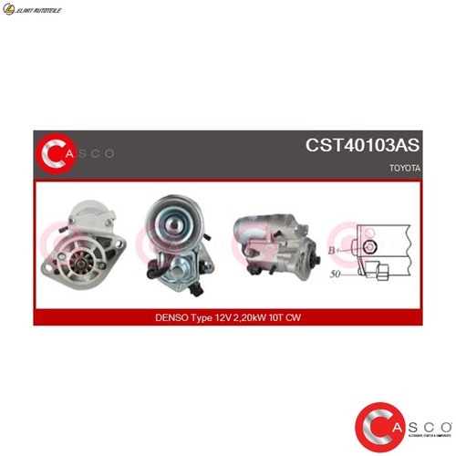 Starter cst40103as für toyota - cst40103as,