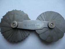 Gewindelehre, 38 Blätter