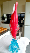 XL Glas Skulptur -Fisch als