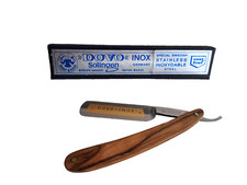 DOVO INOX Rasiermesser mit Goldätzung 5/8 Zoll Olivenholz