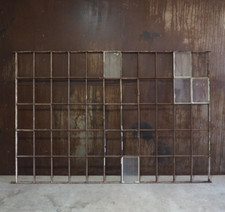 Altes großes Industriefenster XXL Gusseisen mit Lüftungsflügel L238 H163 S3,3cm