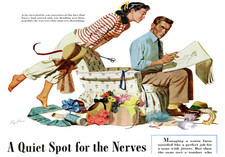 Retro Paar Skizze Poster