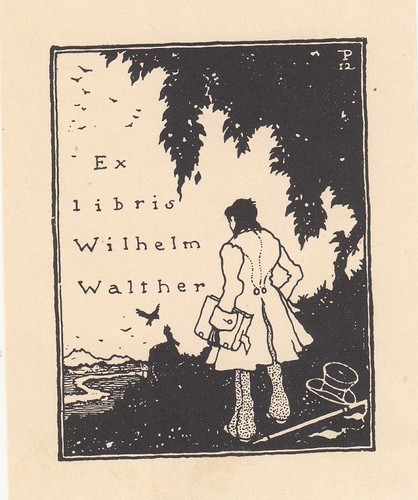 Exlibris bookplate klischee - bookplate,