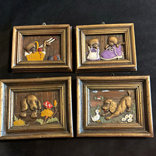 Vintage wandbilder relief - wandbilder,