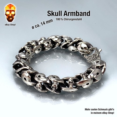 Skull armband herren - 14,