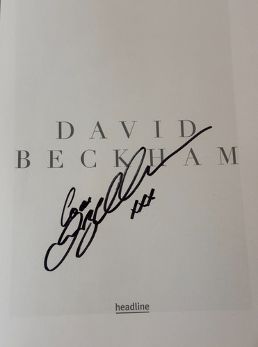 David beckham hand signed - hand,