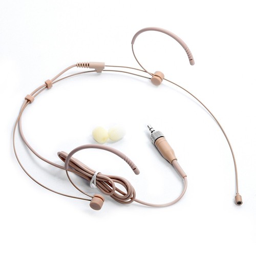 Beige double earhook headset - 1,