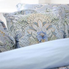 Dekokissen Blumen Streifen PiP Studio Saluti Grandi Hellblau Geblümt Zierkissen