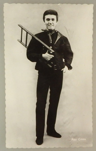 Foto autogrammkarte sänger - foto,