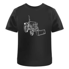 Unisex T-Shirt "Traktor mit Baggeraufsatz" - 100% Baumwolle, S-XXL (TA048493)