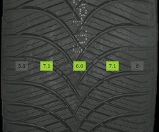 225/55 R17 101W Ganzjahrreifen Goodride All Season 6mm DOT 0725 - 2 REIFEN