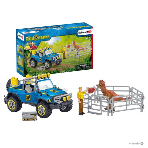 Schleich dinosaurs jeep - dinosaurs,