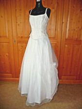 Brautkleid mit Mieder, Gr. 38 bis 40, Hochzeitskleid, 2-teilig