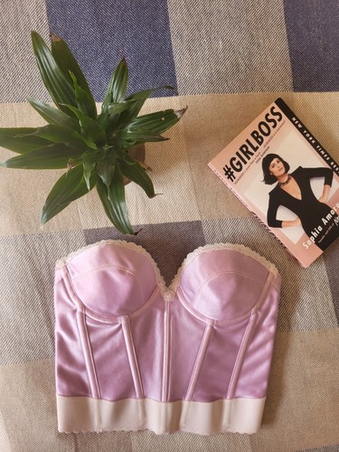 Vintage purple korsett bustier - korsett,