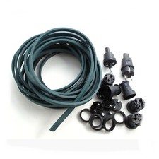 Illu Lichterkette E27 50 M 100 Fassungen Bausatz Biergarten Lichterkette Garten