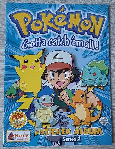 Merlin pokémon stickeralbum - merlin,