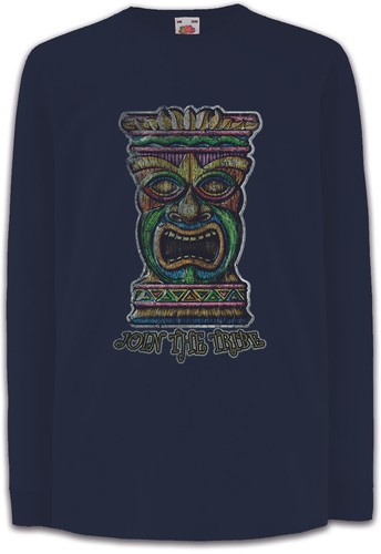 Tiki head kinder langarm - tiki,