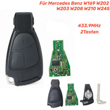 2 Tasten 433,9MHz Auto Schlüssel Für Mercedes Benz W169 W202 W203 W208 W210 W245