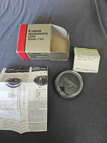 Canon macro photo lens 20mm - macro,