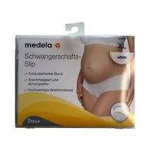 Schwangerschaftsslip XL 2er Pack Weiß Atmungsaktiv  Elastisch Stretchmaterial