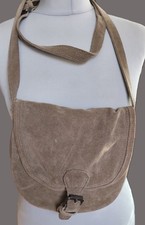 Second Hand WILDLEDER Tasche beige ZARA Magnetknopf Langer Riemen verstellbar