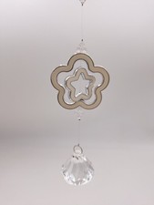 Deko Hänger Blume + Kristall