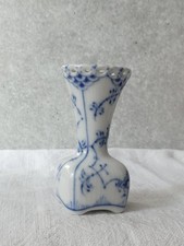 Royal Copenhagen Vase  Musselmalet Vollspitze Blau  Nr. 1161 - 8 cm handbemalt