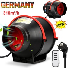 100 mm Einstellbar Rauchabzug Rohrventilator Inline-Kanalventilator 310m³/h