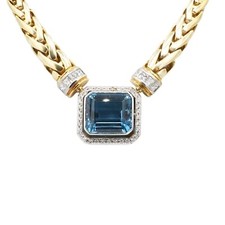 Aquamarin Collier 40cm