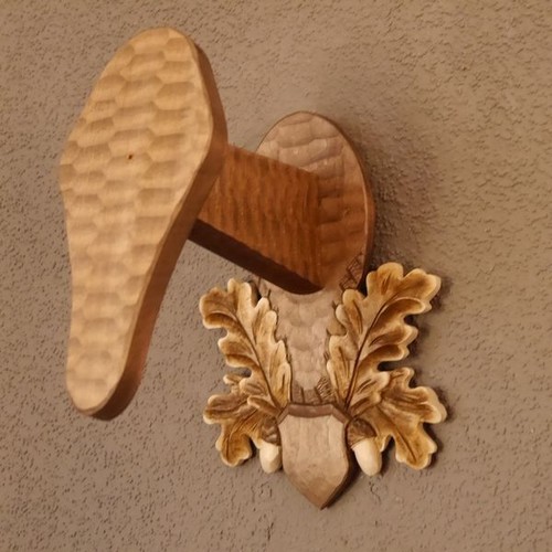 Geschnitztes trophäenschild - geschnitztes,