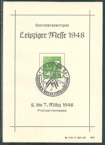 Leipziger messe 1948 karte - messe,