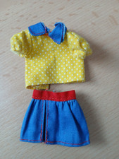"Barbie" Kleidung für Chris oder Tutti- Rock und Bluse  Vintage 70er Jahre