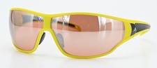 ADIDAS Tycane L Sonnenbrille a191 00 6053 Oval Wrap LST H Matt Gelb Leicht Sport