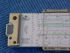 Rechenschieber Faber Castell  Novo Duplex  2/83N  mit Anleitung und Etui